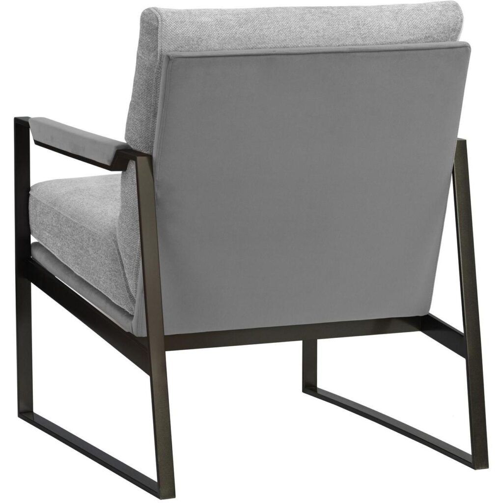 David Lounge Chair - San Remo Winter Cloud / Antonio Charcoal - Image 4