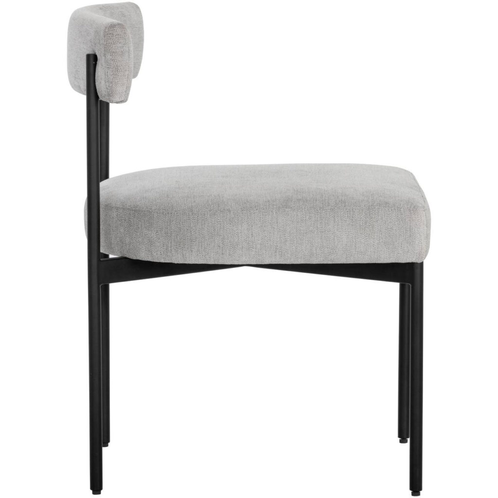 Seneca Dining Chair - Black - Polo Club Stone - Image 2