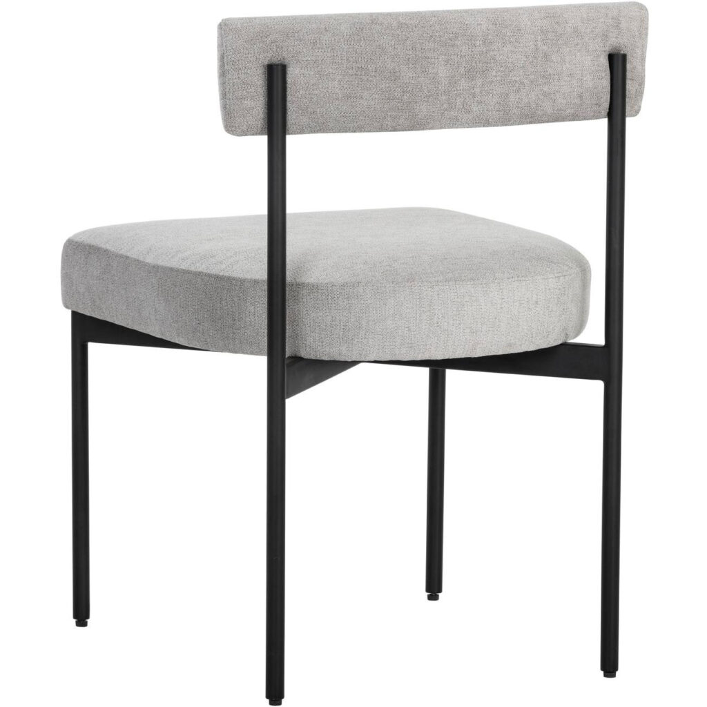 Seneca Dining Chair - Black - Polo Club Stone - Image 3