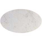 Kiara Coffee Table - Oval 7 Kiara Coffee Table - Oval 106523 106523 KIARA COFFEE TABLE GUN METAL WHITE MARBLE 1