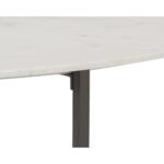 Kiara Coffee Table - Oval 10 Kiara Coffee Table - Oval 106523 106523 KIARA COFFEE TABLE GUN METAL WHITE MARBLE 6