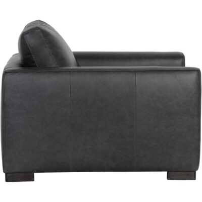 Baylor Armchair - Marseille Black Leather 106524 106524 BAYLOR ARMCHAIR MARSEILLE BLACK LEATHER 2