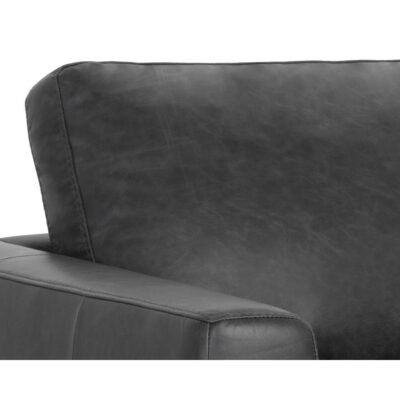 Baylor Armchair - Marseille Black Leather 106524 106524 BAYLOR ARMCHAIR MARSEILLE BLACK LEATHER 7