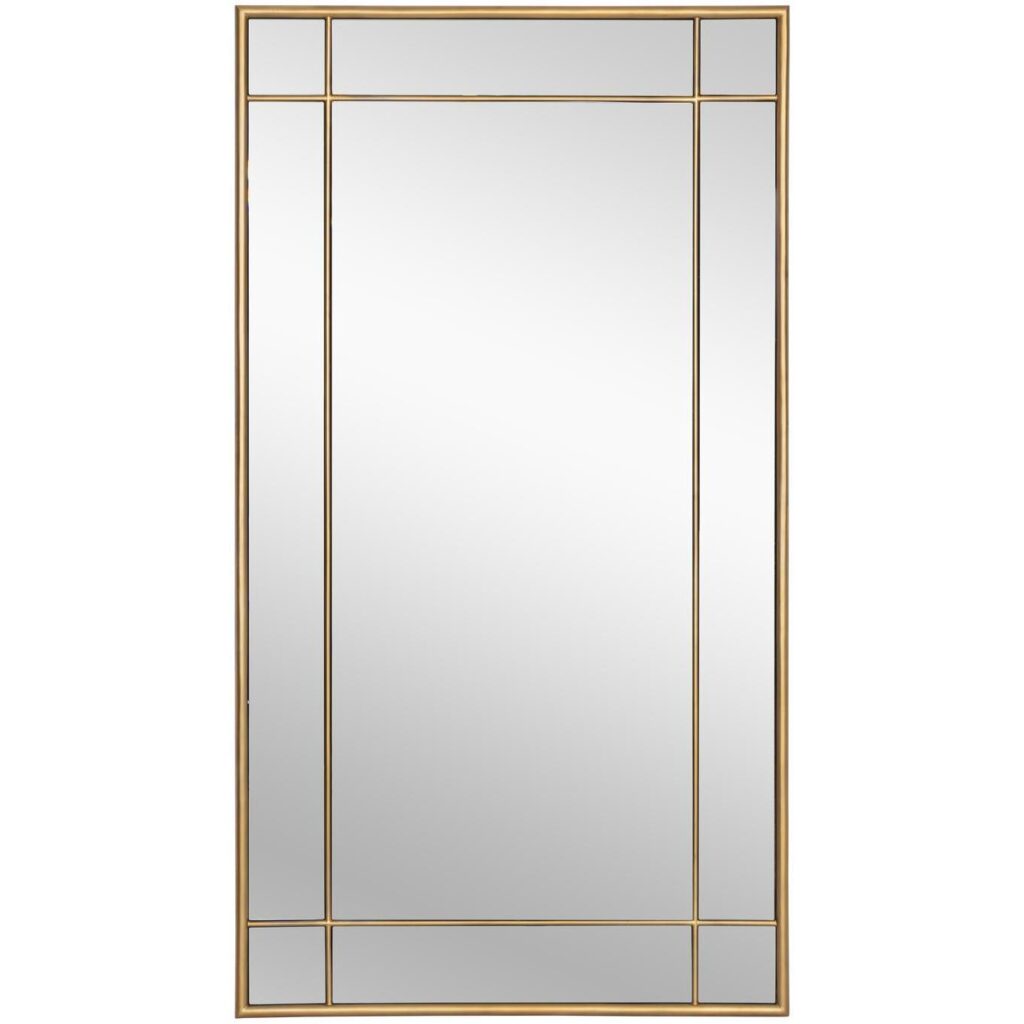 Pasadena Floor Mirror - Brass