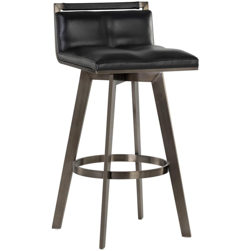 Arizona Swivel Barstool - Castillo Black