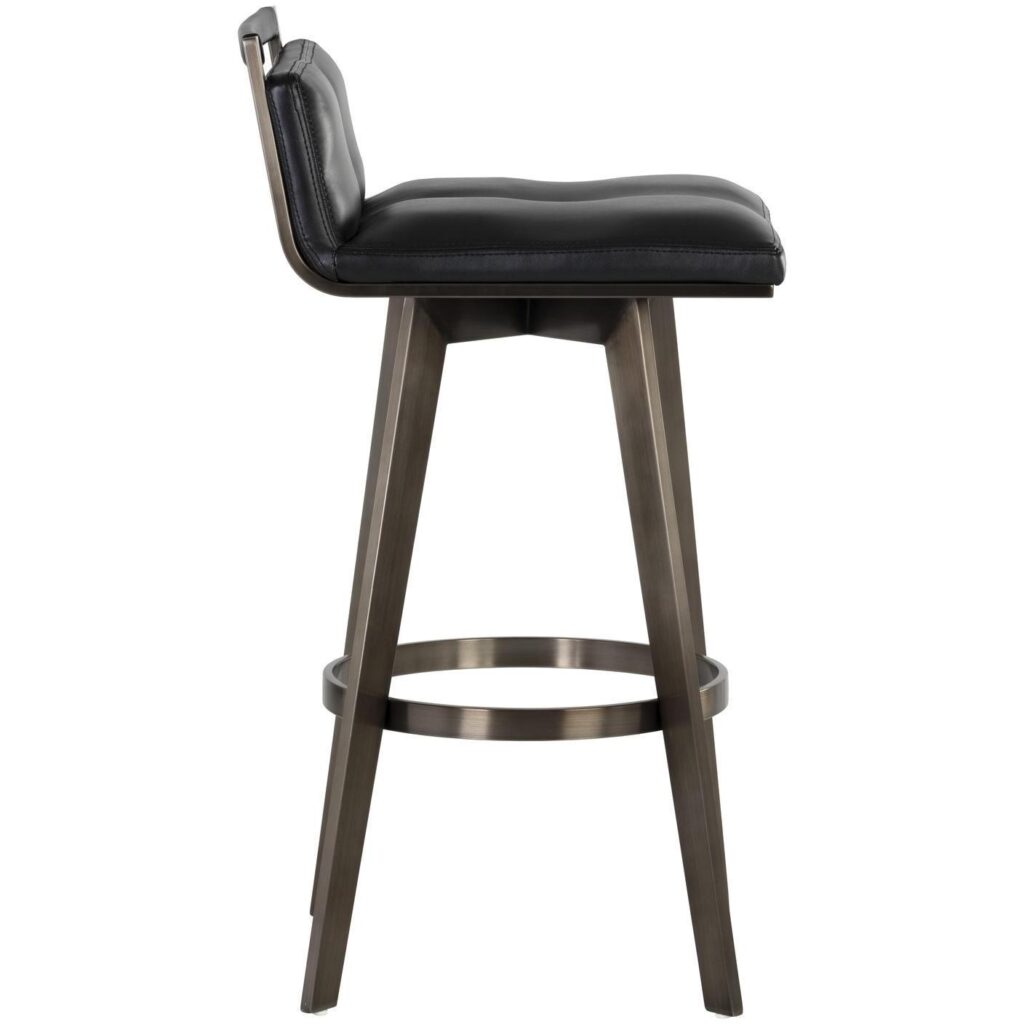 Arizona Swivel Barstool - Castillo Black - Image 2