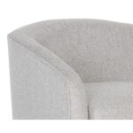 Hazel Swivel Lounge Chair - Gold - Belfast Heather Grey 15 Hazel Swivel Lounge Chair - Gold - Belfast Heather Grey 106561 106561 HAZEL SWIVEL LOUNGE CHAIR BELFAST HEATHER GREY 7