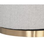 Hazel Swivel Lounge Chair - Gold - Belfast Heather Grey 16 Hazel Swivel Lounge Chair - Gold - Belfast Heather Grey 106561 106561 HAZEL SWIVEL LOUNGE CHAIR BELFAST HEATHER GREY 8