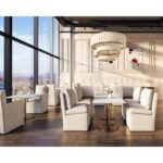 Glenrose Wheeled Dining Armchair - Effie Linen 106570V 106570V GLENROSE WHEELED DINING ARMCHAIR EFFIE LINEN 10