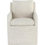Glenrose Wheeled Dining Armchair - Effie Linen 106570V 106570V GLENROSE WHEELED DINING ARMCHAIR EFFIE LINEN 21