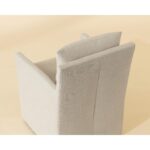 Glenrose Wheeled Dining Armchair - Effie Linen 106570V 106570V GLENROSE WHEELED DINING ARMCHAIR EFFIE LINEN 6