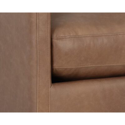 Portman Swivel Lounge Chair - Marseille Camel Leather 106586 106586 PORTMAN SWIVEL LOUNGE CHAIR MARSEILLE CAMEL LEATHER 6