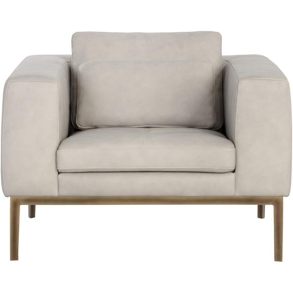 Burr Armchair - Bali Bone Leather - Image 2