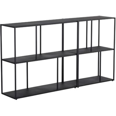 Eiffel Low Bookcase - Medium - Black 106601 106601 EIFFEL LOW BOOKCASE MEDIUM BLACK 4