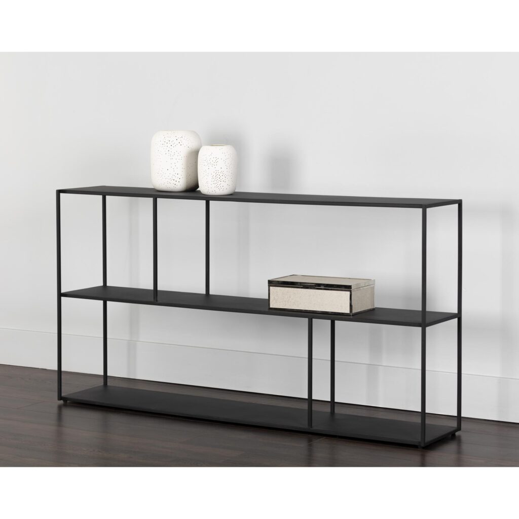 Eiffel Low Bookcase - Large - Black - Image 3