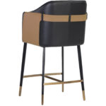 Carter Counter Stool - Napa Black / Napa Cognac 9 Carter Counter Stool - Napa Black / Napa Cognac 106684 106684 CARTER COUNTER STOOL NAPA BLACK NAPA COGNAC 3