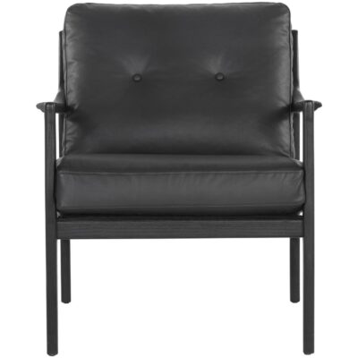 Gilmore Lounge Chair - Black - Black Leather 106691 106691 GILMORE LOUNGE CHAIR BLACK LEATHER 1