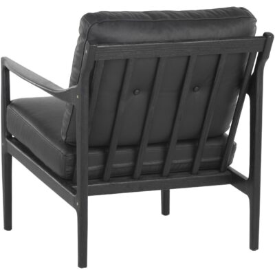 Gilmore Lounge Chair - Black - Black Leather 106691 106691 GILMORE LOUNGE CHAIR BLACK LEATHER 3