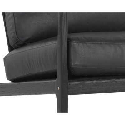 Gilmore Lounge Chair - Black - Black Leather 106691 106691 GILMORE LOUNGE CHAIR BLACK LEATHER 6