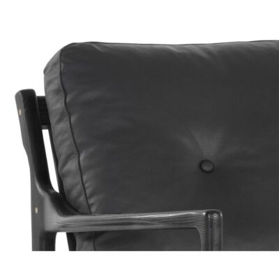 Gilmore Lounge Chair - Black - Black Leather 106691 106691 GILMORE LOUNGE CHAIR BLACK LEATHER 7