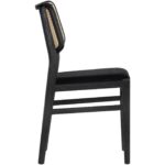 Annex Dining Chair - Velvet Black / Natural 11 Annex Dining Chair - Velvet Black / Natural 106692 106692 ANNEX DINING CHAIR BLACK VELVET BLACK 2