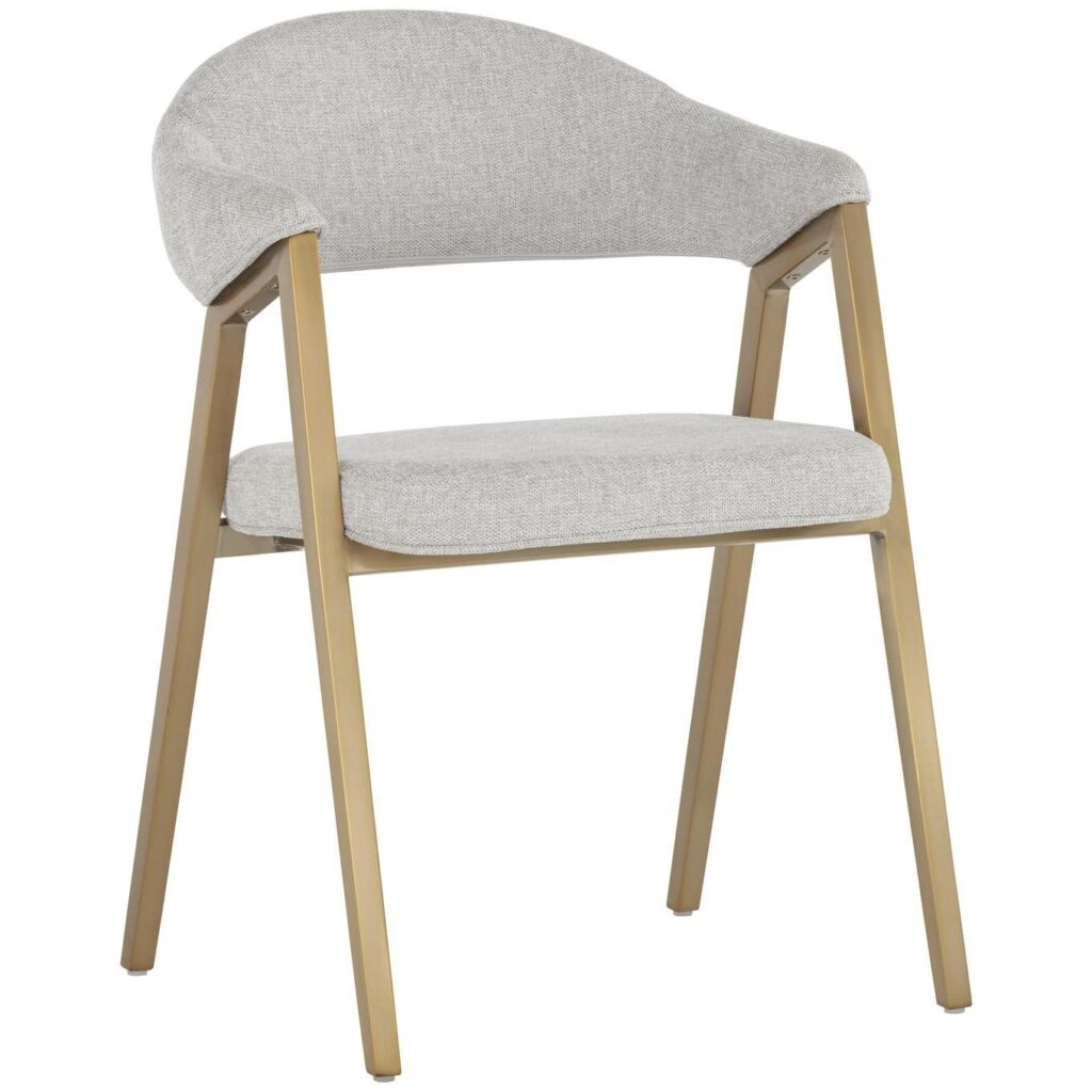 Burgos Dining Armchair - Belfast Heather Grey