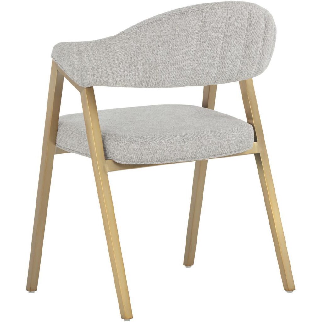 Burgos Dining Armchair - Belfast Heather Grey - Image 4