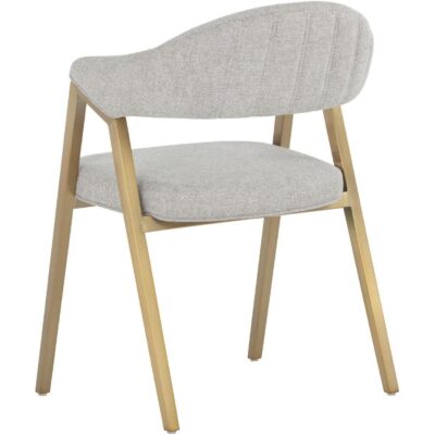 Burgos Dining Armchair - Belfast Heather Grey 106693 106693 BURGOS DINING ARMCHAIR BELFAST HEATHER GREY 3