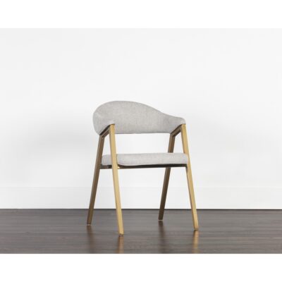 Burgos Dining Armchair - Belfast Heather Grey 106693 106693 BURGOS DINING ARMCHAIR BELFAST HEATHER GREY 5