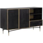 Markwood Sideboard - Brass - Dark Brown 8 Markwood Sideboard - Brass - Dark Brown 106696 106696 MARKWOOD SIDEBOARD 1