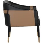 Carter Lounge Chair - Napa Black / Napa Cognac 10 Carter Lounge Chair - Napa Black / Napa Cognac 106723 106723 CARTER LOUNGE CHAIR NAPA BLACK NAPA COGNAC 2