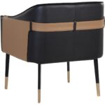 Carter Lounge Chair - Napa Black / Napa Cognac 11 Carter Lounge Chair - Napa Black / Napa Cognac 106723 106723 CARTER LOUNGE CHAIR NAPA BLACK NAPA COGNAC 3