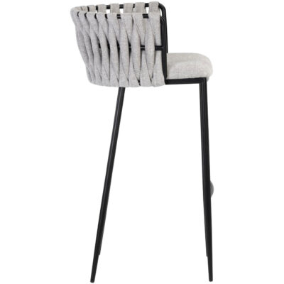 Sarai Barstool - Belfast Heather Grey 106729 106729 SARAI BARSTOOL BELFAST HEATHER GREY 2