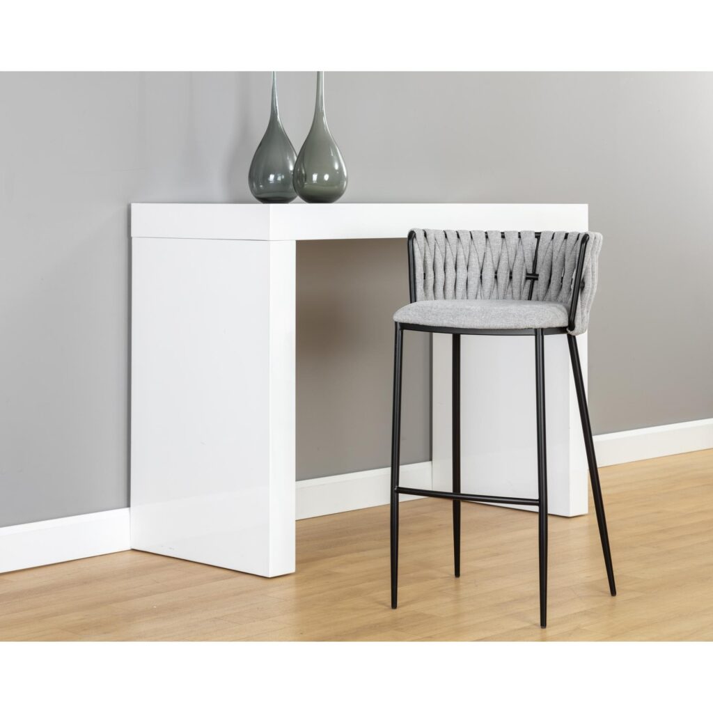 Sarai Barstool - Belfast Heather Grey - Image 4