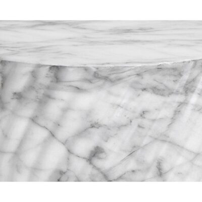 Cara End Table - Marble Look - White 106774 106774 CARA END TABLE MARBLE LOOK WHITE 6