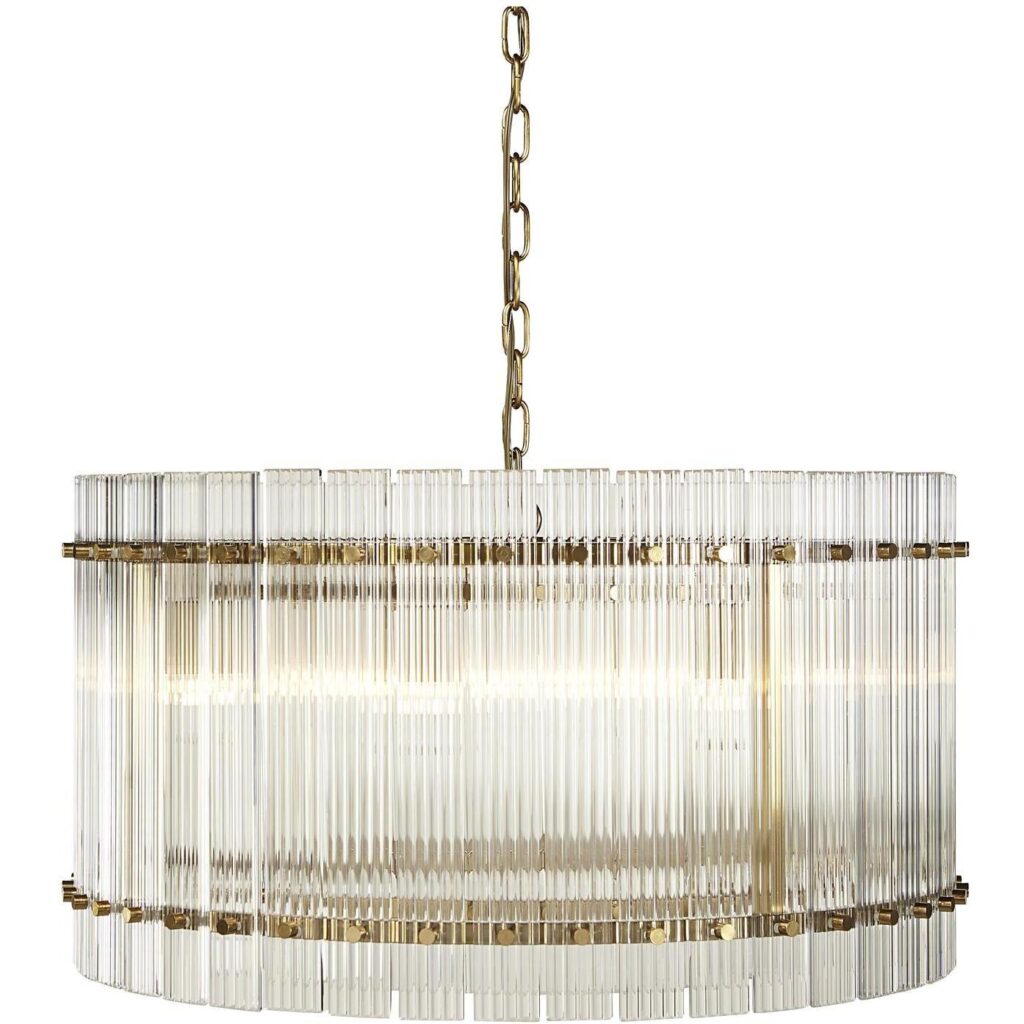 Kore Chandelier - Small - Brass - Clear