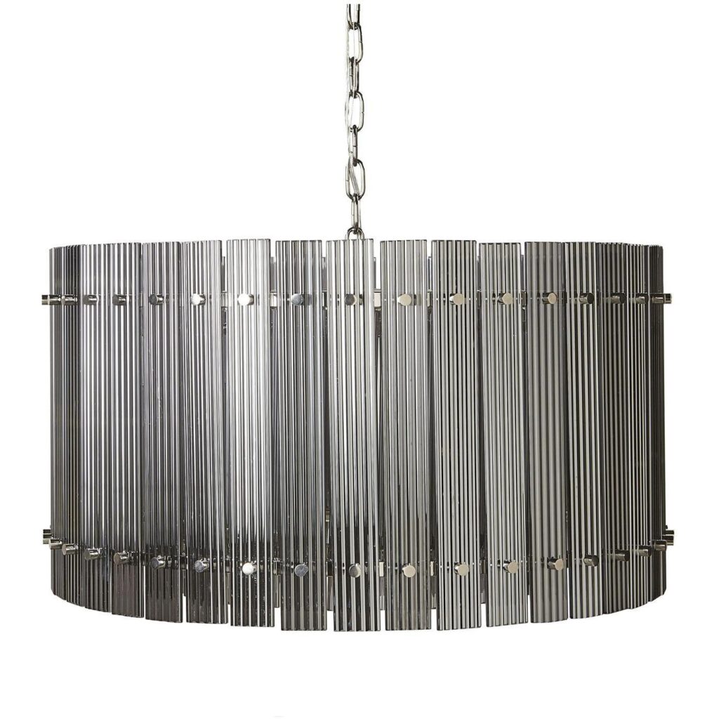 Kore Chandelier - Small - Nickel - Smoke Grey - Image 2