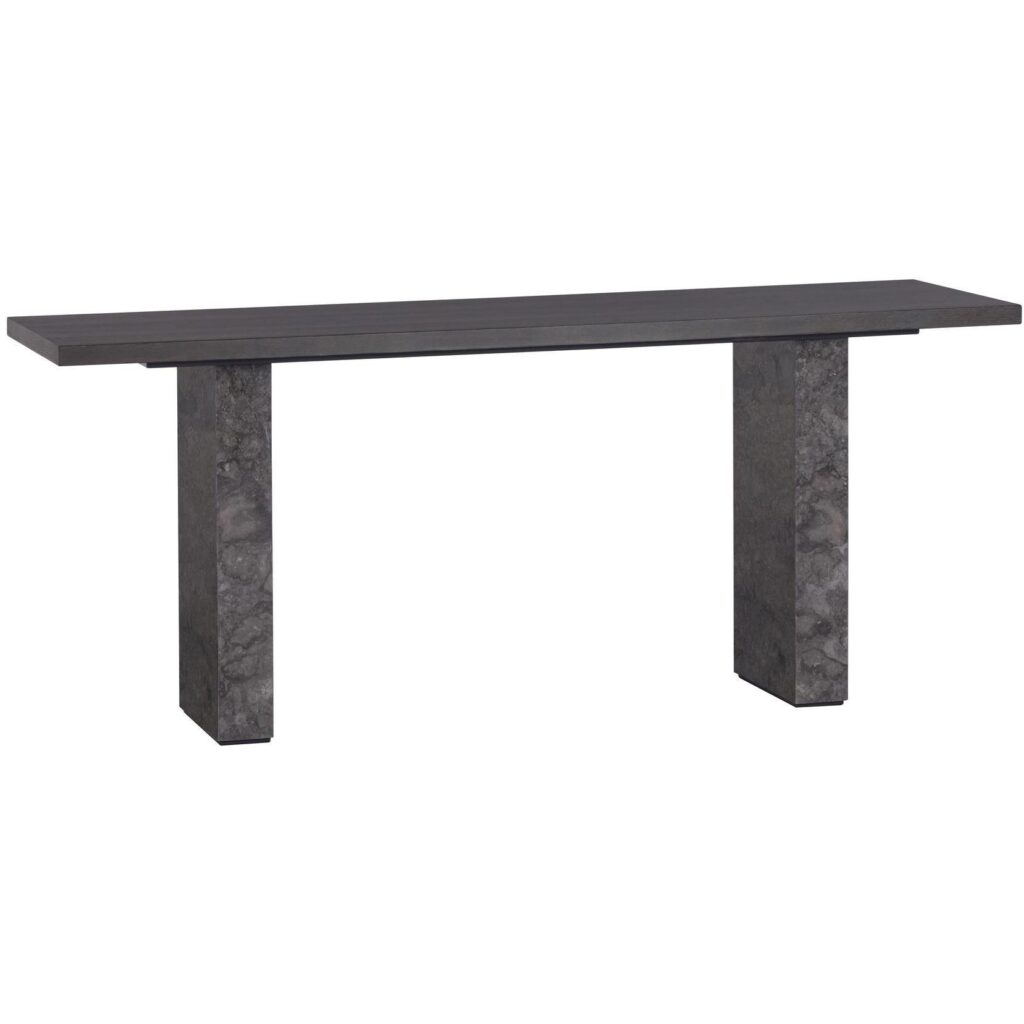 Rebel Console Table - Grey Marble / Charcoal Grey