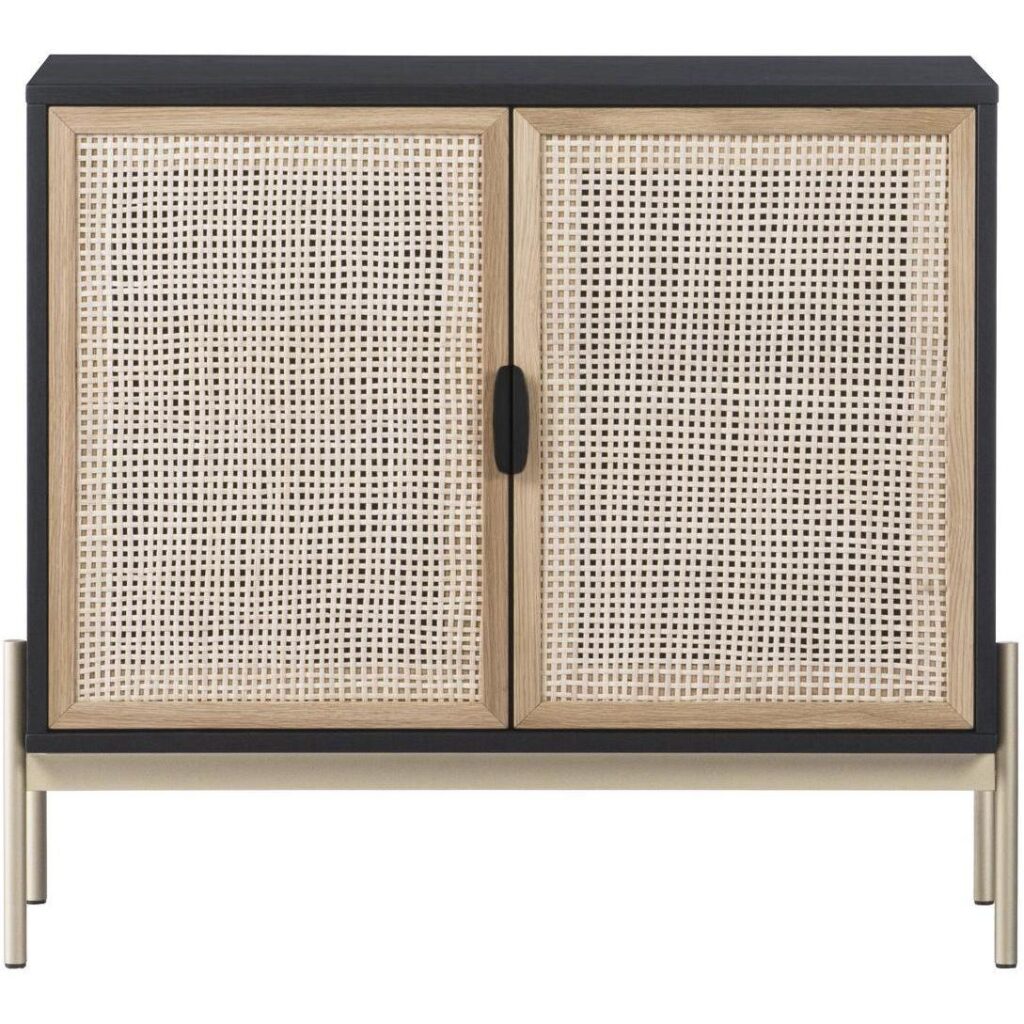 Avida Sideboard - Small - Gold - Black/Natural - Image 2