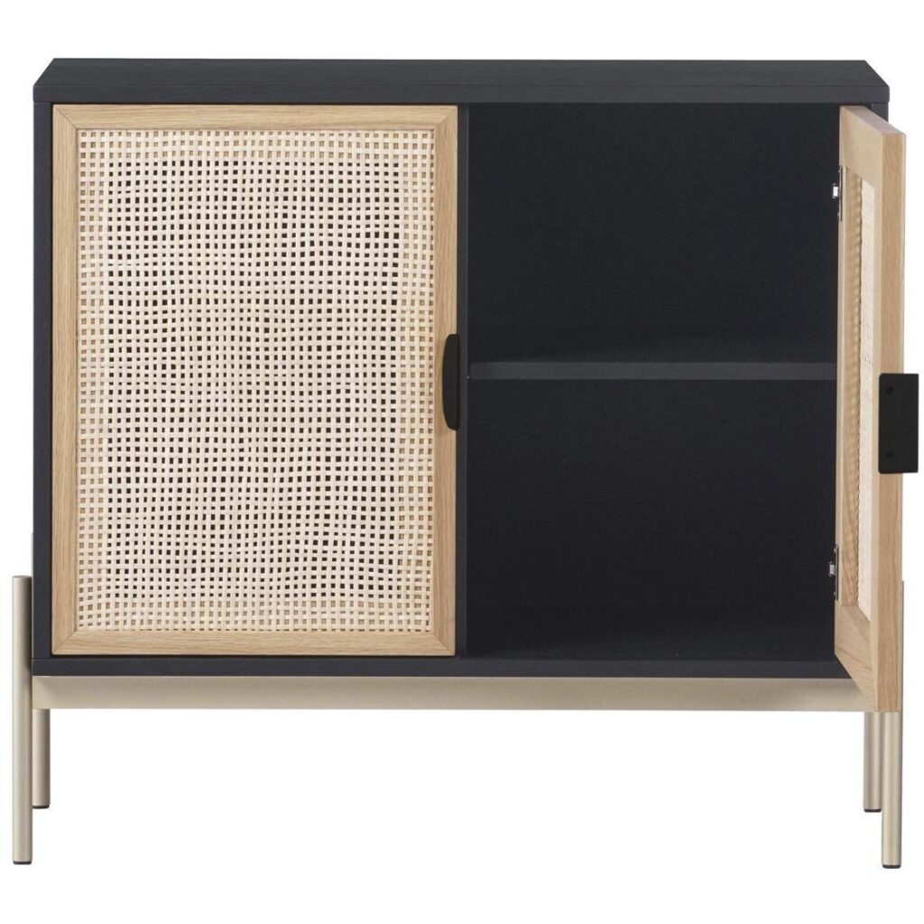 Avida Sideboard - Small - Gold - Black/Natural - Image 3