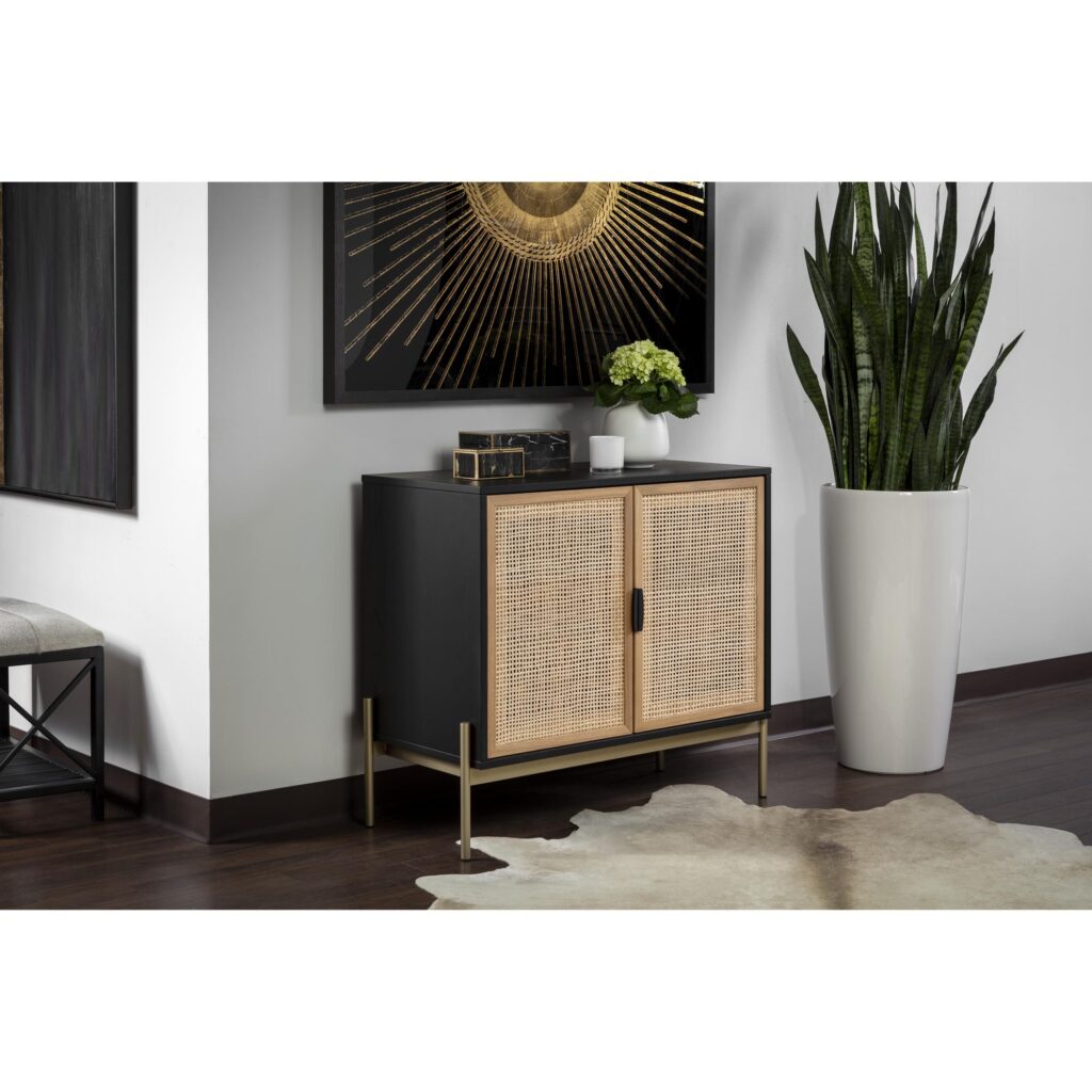 Avida Sideboard - Small - Gold - Black/Natural - Image 6