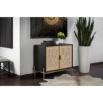 Avida Sideboard - Small - Gold - Black/Natural 11 Avida Sideboard - Small - Gold - Black/Natural 106836 106836 AVIDA SIDEBOARD SMALL 5