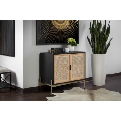 Avida Sideboard - Small - Gold - Black/Natural 106836 106836 AVIDA SIDEBOARD SMALL 5