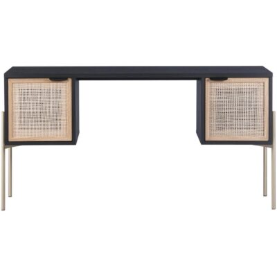 Avida Desk - Gold - Black/Natural 106838 106838 AVIDA DESK 1