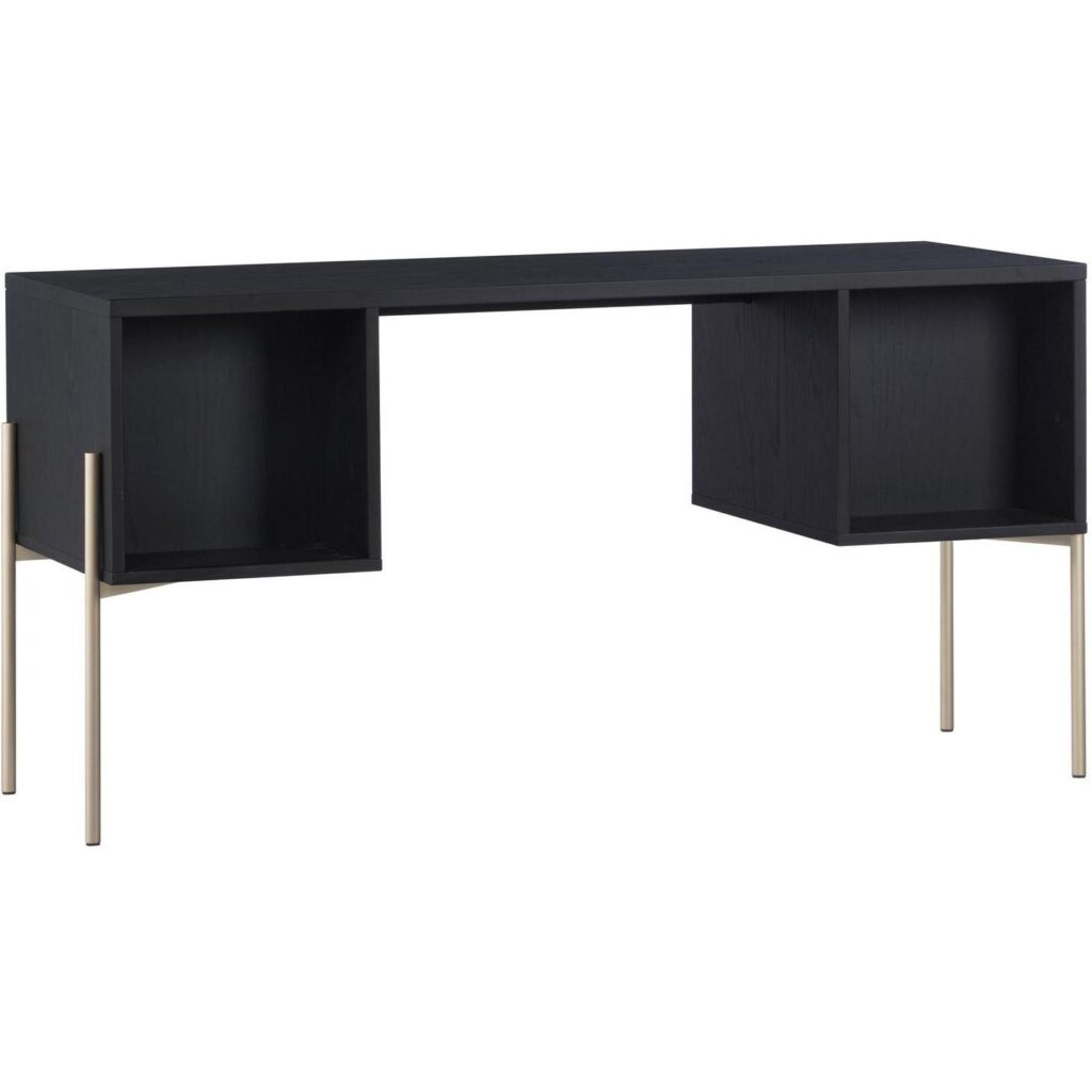 Avida Desk - Gold - Black/Natural - Image 3