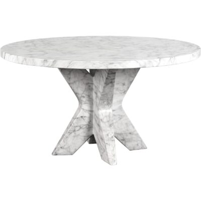 Cypher Dining Table Base - Marble Look - White 106861 106861 CYPHER DINING TABLE BASE MARBLE LOOK WHITE 2