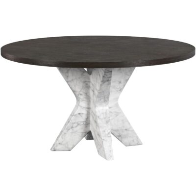 Cypher Dining Table Base - Marble Look - White 106861 106861 CYPHER DINING TABLE BASE MARBLE LOOK WHITE 3