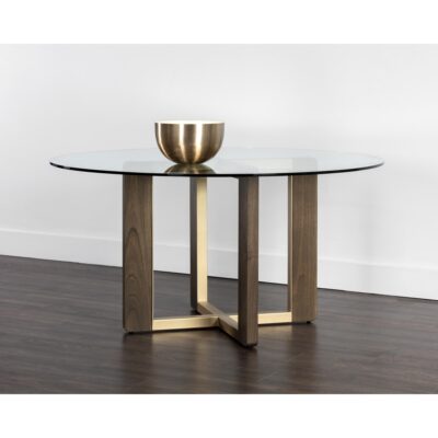 Rejane Dining Table Base - Gold - Raw Umber 106874 106874 REJANE DINING TABLE BASE 5