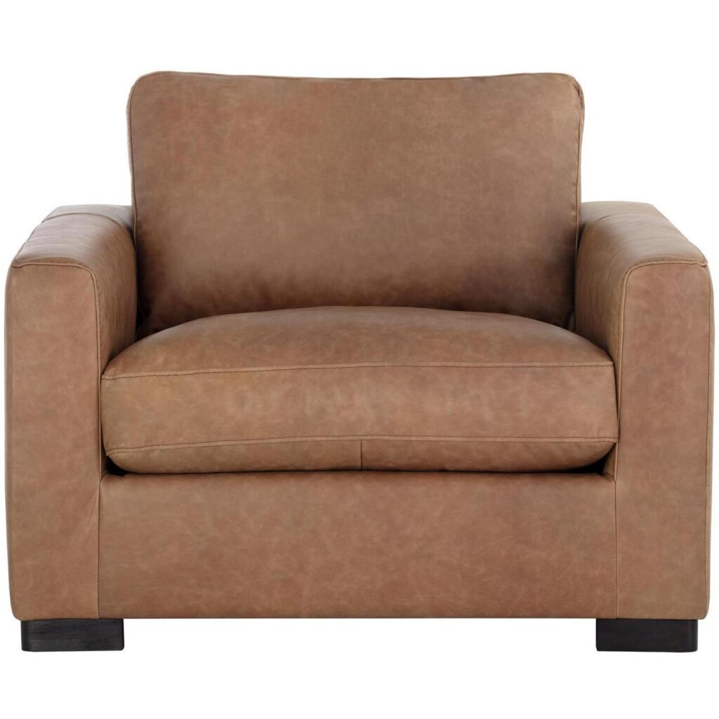 Baylor Armchair - Marseille Camel Leather - Image 2