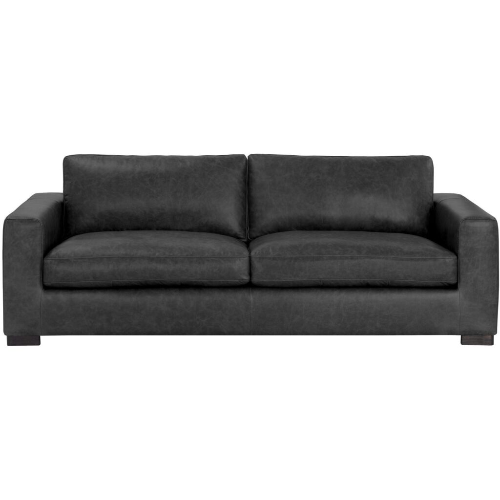 Baylor Sofa - Marseille Black Leather - Image 2